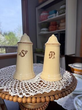Pfaltzgraff Village Ceramic Salt and Pepper Shakers